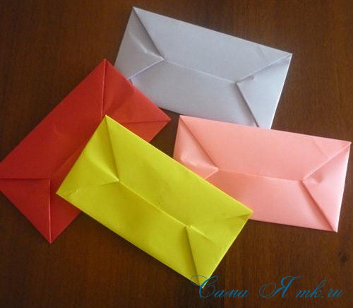 Как сделать конверт из бумаги: пошагово. Лучшие идеи с фото